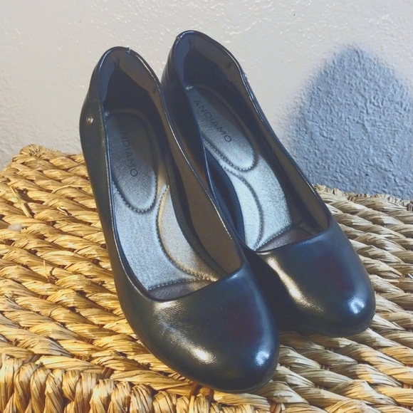 Andiamo Mellie Black Dress Shoes with Comfort Pillows. 9.5 - Picture 1 of 5